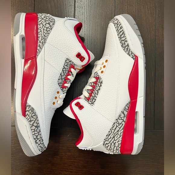 Nike Air Jordan 3 Retro ‘Cardinal Red’ Shoes - Picture 4 of 6
